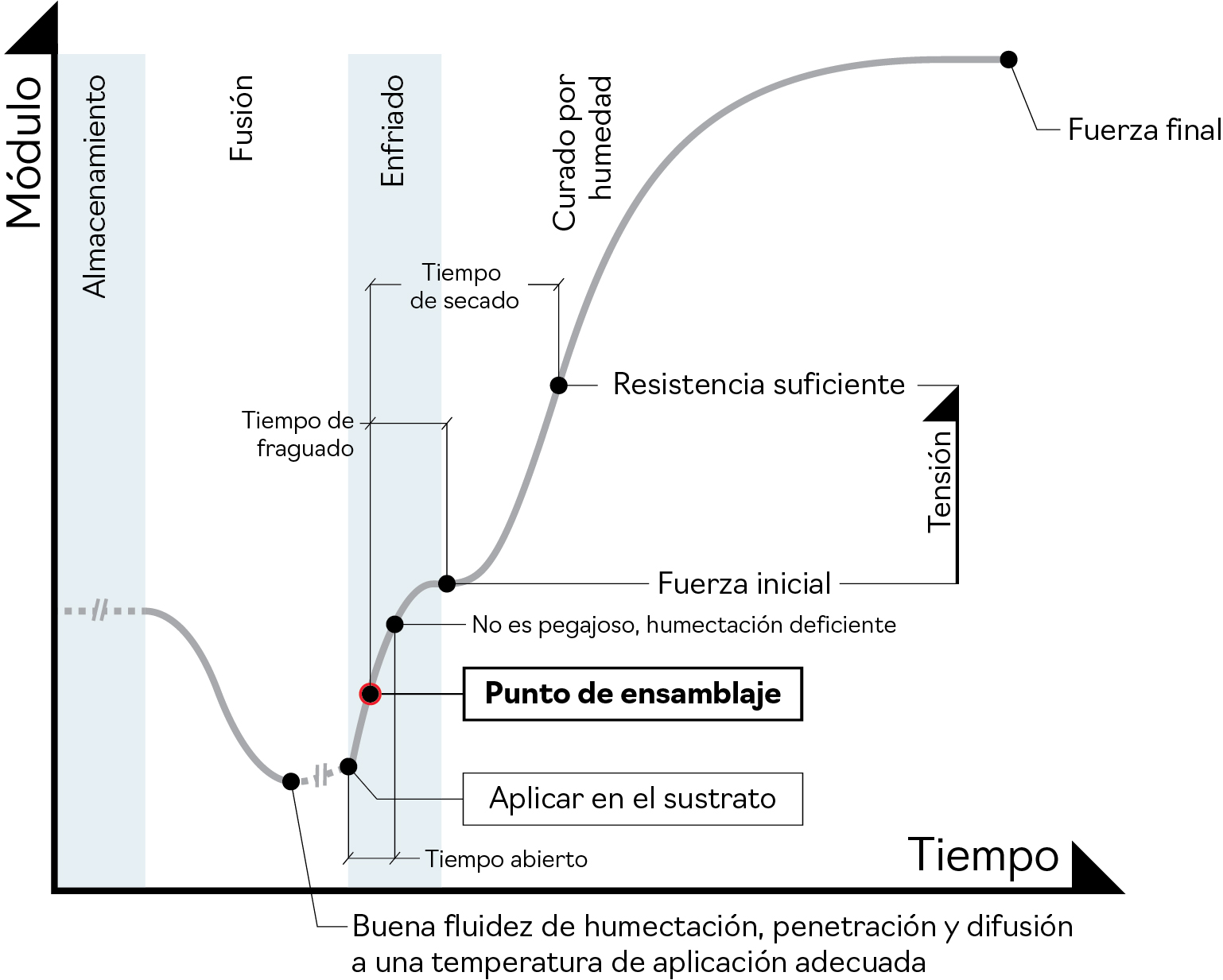 Evolución durante el procesamiento