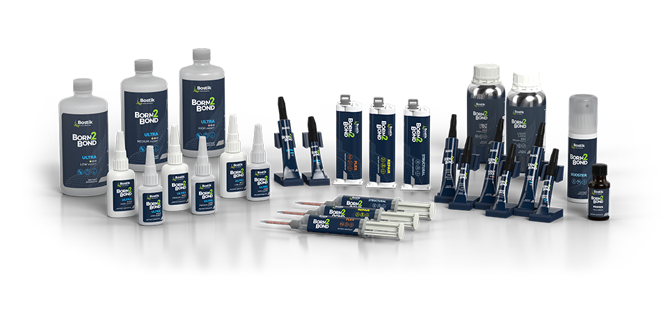 Born2Bond Instant Adhesives range